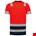 Tricorp poloshirt - High-Vis - bicolor - fluor red-ink - maat XL
