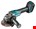 Makita haakse accu slijpmachine - GA008GZ - 40 V - 125 mm - excl. accu en lader - met vastzetschakelaar - in doos