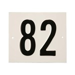 Besbo huisnummerplaat - Nr. 82 - aluminium
