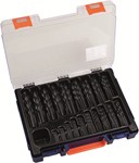 Ivana metaalborenset [170-delig] - gewalst - DIN 338 - silverline - 1 t/m 10/0,5 mm oplopend - in cassette