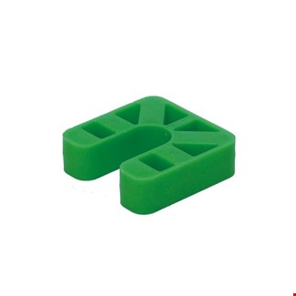 Gebr. Bodegraven drukplaten - met sleuf - 20 mm - kunststof - zwart 