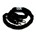 DX anti diefstalketting - gehard staal - Ø 8 mm - 900 mm - zwart