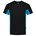 Tricorp T-shirt Bi-Color - Workwear - 102002 - zwart/turquoise - maat M