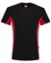 Tricorp T-shirt Bi-Color - Workwear - 102002 - zwart/rood - maat XXL