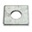 Gebr. Bodegraven volgplaat M16 - 60x60mm - verzinkt