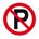 Brady verbodsplaat225 rond20 Parkeren verboden 252049