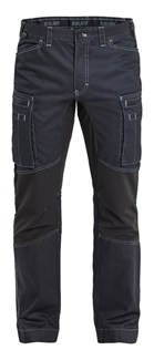 Blåkläder 1459 service werkbroek denim stretch - blauw/zwart maat 56