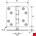 DX kogellagerscharnier - DX-H367 - 89x89 mm - afgeronde hoek - RVS geborsteld