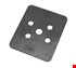 Gebr. Bodegraven hogedrukplaat 2mm - 100x120mm - ABS 