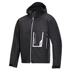 Snickers Workwear Soft Shell Jacket Hood - 1219 - Zwart - maat XXL