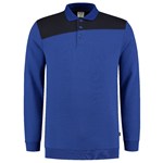 Tricorp polosweater - Bicolor Naden - koningsblauw/marine blauw - maat L