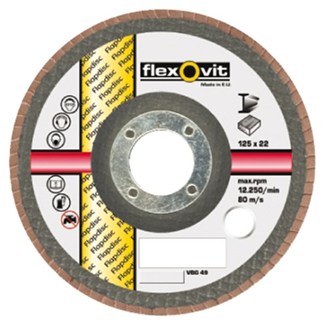 Flexovit  lamellenschijf - GFLA - 178 x 22,2 mm - K60 - 63642521043