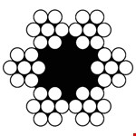 DX staaldraadtouw/staalkabel - verzinkt 2mm - haspel a 100 meter 