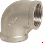Knie 90° - Fig.90 - RVS - binnen/binnen - 1/4"
