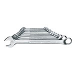 GEDORE ringsteeksleutelset - 1 B-011 - 10° - gebogen - 8-22 mm - 11-delig