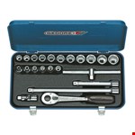 GEDORE dopsleutels - 30 H MU-10 - 3/8 inch - 6-22 mm - in stalen doos - 22-delig