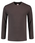 Tricorp T-shirt lange mouw - Casual - 101006 - donkergrijs - maat XS