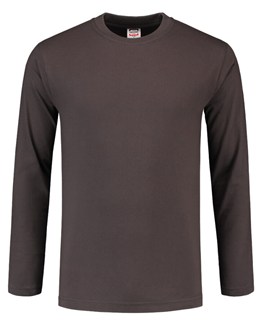 Tricorp T-shirt lange mouw - Casual - 101006 - donkergrijs - maat XS