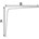 DX plankdrager - staal geperst - 110 x 140 mm - wit gelakt