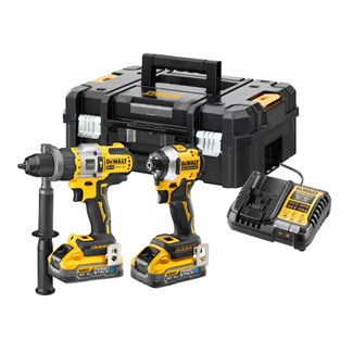 DEWALT DCK2052H2T-QW Accu Combiset 18V XR  DCD805+DCF850 - inclusief 2x5.0Ah Accu, Lader en Koffer