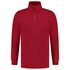 Tricorp sweater ritskraag - Casual - 301010 - rood - maat XXL