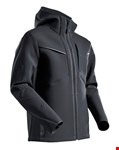 MASCOT Customized Softshell jas capuchon - 22086-662 - zwart - maat XS