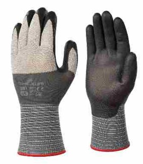 Showa Allround handschoen - 381 - microporeuze nitril gecoat - grijs - maat XXL