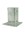 Gebr. Bodegraven paalhouder - op plaat - 71 x 71 x 150 mm - verzinkt
