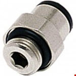 Legris - inschroefkoppeling - recht - 12 mm x 1/4" - BSPP - 3101 12 13