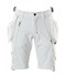 Mascot Advanced short - 17149-311 - afritsbare spijkerzakken - wit - maat C66