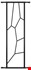 SecuBar Siertralie Deco 2 - Op het kozijn - Blackline - 250x825mm