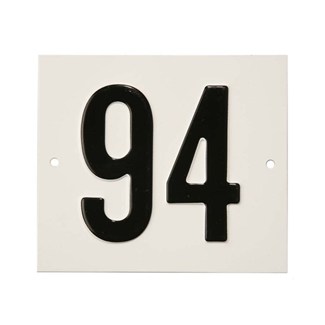 Besbo huisnummerplaat - Nr. 94 - aluminium