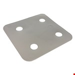 Gebr. Bodegraven drukplaten - zonder sleuf - 1 mm - kunststof - transparant - 480 st