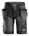 Snickers Workwear korte werkbroek - 6904 - zwart/grijs - maat 52