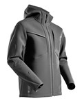 MASCOT Customized Softshell jas capuchon - 22086-662 - steengrijs - maat XL