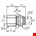 Legris - schotdoorvoer-opschroefkoppeling - 6 mm x 1/4" - BSPP - 3136 06 13
