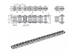 Donghua - Rollenketting - SBSR - Simplex - 5/8" - ANSI - 50-1