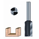 ENT groeffrees HM - 12 x 38 x 70 mm - met HM grondmes - kolf 8 mm