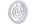 Nedco luchtrooster - rond - pvc - 100 mm