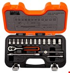 Bahco dopsleutelset met ratel - 1/4inch - 16-delig - S160