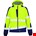Opsial Softshell jas geel-marineblauw High-Visibility - maat S