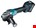 Makita haakse accu slijpmachine - GA013GM201 - 40V Max - 125mm - 2x4.0 Ah accu en lader - in Mbox