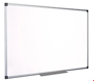 Quantore magnetische whiteboard - 90x120cm - gelakt - staal