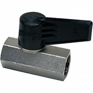 Legris - Kogelkraan Mini - messing vernikkeld - 1/2" - binnen/binnen - DN10 - 0492.10.21