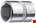 GEDORE dopsleutel - 1/4" - 6-kant - 5/16"
