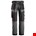 Snickers Workwear 6351 Stretch Loose Fit Werkbroek grijs/zwart - maat 60