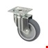 Staalimex zwenkwiel 50 mm rubber met rem