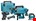 Makita DK402NX accu combiset XGT 40V 5-delig in 2 M-boxen 