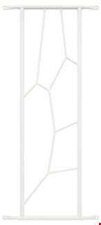 SecuBar Siertralie Deco 2 - Op het kozijn - wit - 250x825mm