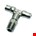 Legris - T-Inschroefkoppeling - vertikaal - 8 mm x 1/4" - BSPT -  3608 08 13